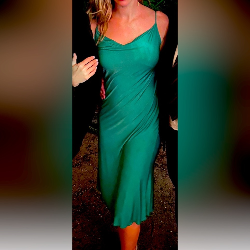 Gorgeous green slip dress